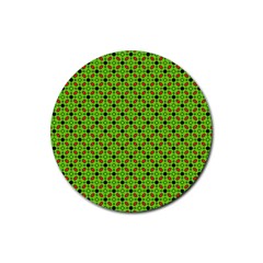 Texture Seamless Christmas Rubber Round Coaster (4 Pack)  by HermanTelo