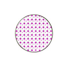 Background Flowers Multicolor Purple Hat Clip Ball Marker