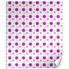 Background Flowers Multicolor Purple Canvas 20  X 24 