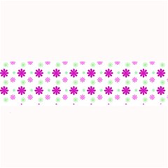 Background Flowers Multicolor Purple Large Bar Mats