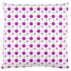 Background Flowers Multicolor Purple Large Cushion Case (one Side)