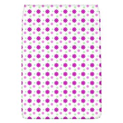 Background Flowers Multicolor Purple Removable Flap Cover (l)