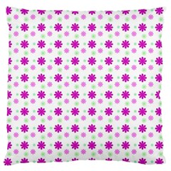 Background Flowers Multicolor Purple Large Flano Cushion Case (one Side) by HermanTelo