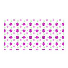 Background Flowers Multicolor Purple Satin Wrap by HermanTelo