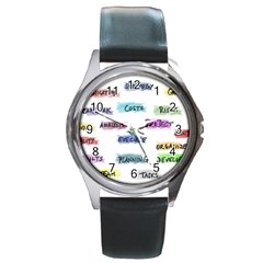 Strategy Communication Round Metal Watch by HermanTelo