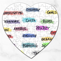 Strategy Communication Jigsaw Puzzle (heart) by HermanTelo