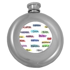 Strategy Communication Round Hip Flask (5 Oz) by HermanTelo