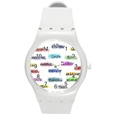 Strategy Communication Round Plastic Sport Watch (m) by HermanTelo