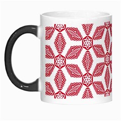 White Red Flowers Texture Morph Mugs by HermanTelo