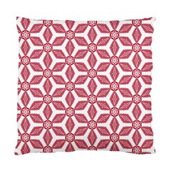 White Red Flowers Texture Standard Cushion Case (one Side)