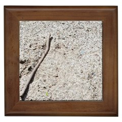 Beach Sand Framed Tile by Fractalsandkaleidoscopes