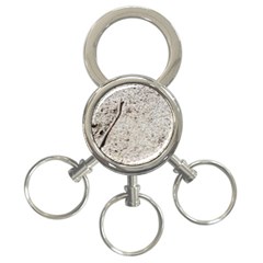 Beach Sand 3-ring Key Chain by Fractalsandkaleidoscopes