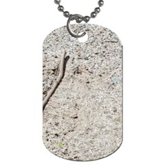 Beach Sand Dog Tag (one Side) by Fractalsandkaleidoscopes