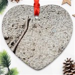 Beach Sand Heart Ornament (Two Sides) Back