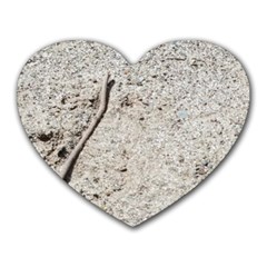 Beach Sand Heart Mousepads by Fractalsandkaleidoscopes