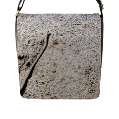 Beach Sand Flap Closure Messenger Bag (l) by Fractalsandkaleidoscopes