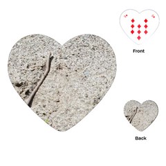 Beach Sand Playing Cards Single Design (heart)