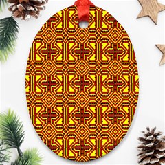 Rby 116 Oval Ornament (two Sides) by ArtworkByPatrick