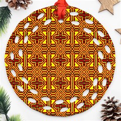 Rby 116 Round Filigree Ornament (two Sides) by ArtworkByPatrick