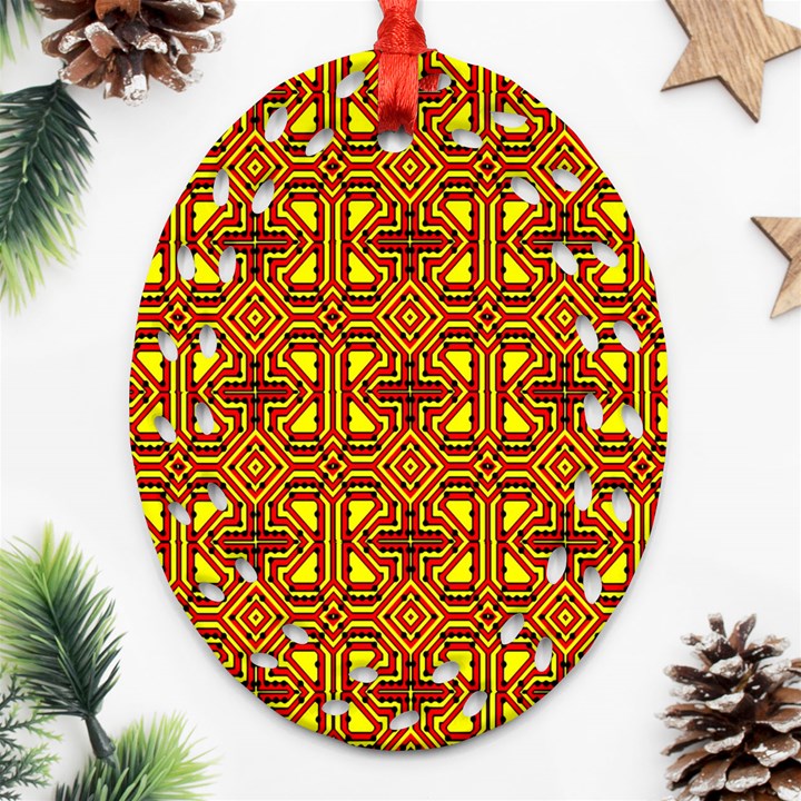 Rby 116 Oval Filigree Ornament (Two Sides)