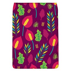 Tropical Flowers On Deep Magenta Removable Flap Cover (l)