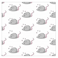 Mouse Seamless Pattern Large Satin Scarf (square)