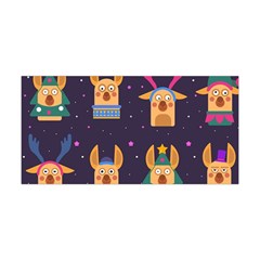 Funny Christmas Pattern With Reindeers Yoga Headband by Vaneshart