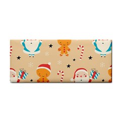 Funny Christmas Pattern Background Hand Towel