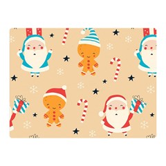 Funny Christmas Pattern Background Double Sided Flano Blanket (mini)  by Vaneshart