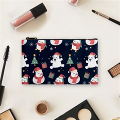 Colourful Funny Christmas Pattern Cosmetic Bag (small) by Vaneshart