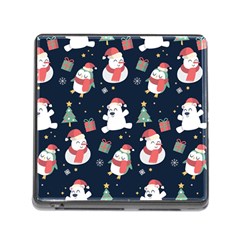 Colourful Funny Christmas Pattern Memory Card Reader (square 5 Slot) by Vaneshart