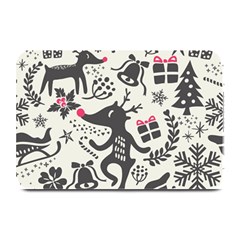 Hand Drawn Pattern Christmas Plate Mats by Vaneshart