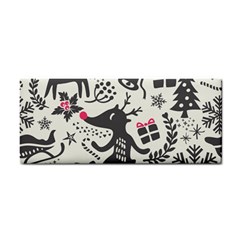 Hand Drawn Pattern Christmas Hand Towel