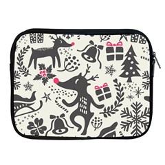 Hand Drawn Pattern Christmas Apple Ipad 2/3/4 Zipper Cases by Vaneshart