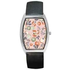 Hygge Seamless Pattern Barrel Style Metal Watch by Vaneshart