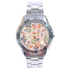 Hygge Seamless Pattern Stainless Steel Analogue Watch by Vaneshart