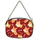 Colorful Funny Christmas Pattern Dog Puppy Chain Purse (Two Sides) Front