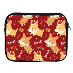 Colorful Funny Christmas Pattern Dog Puppy Apple Ipad 2/3/4 Zipper Cases by Vaneshart