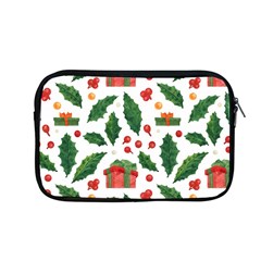 Christmas Seamless Pattern With Holly Red Gift Box Apple Macbook Pro 13  Zipper Case by Vaneshart