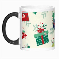 Christmas Gifts Pattern With Flowers Leaves Morph Mugs by Vaneshart