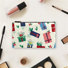 Christmas Gifts Pattern With Flowers Leaves Cosmetic Bag (small) by Vaneshart