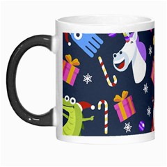 Colorful Funny Christmas Pattern Morph Mugs by Vaneshart