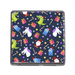 Colorful Funny Christmas Pattern Memory Card Reader (square 5 Slot) by Vaneshart