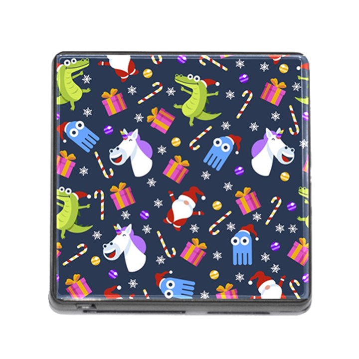 Colorful Funny Christmas Pattern Memory Card Reader (Square 5 Slot)