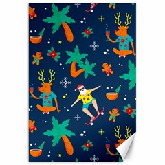 Colorful Funny Christmas Pattern Canvas 20  X 30  by Vaneshart