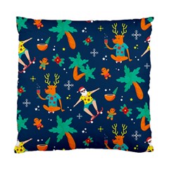 Colorful Funny Christmas Pattern Standard Cushion Case (two Sides) by Vaneshart