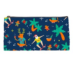 Colorful Funny Christmas Pattern Pencil Cases by Vaneshart