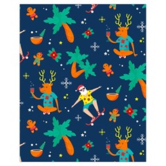 Colorful Funny Christmas Pattern Drawstring Bag (small) by Vaneshart