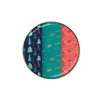 Hand Drawn Christmas Pattern Collection Hat Clip Ball Marker (4 pack) Front