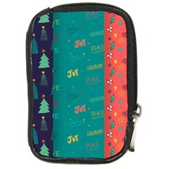 Hand Drawn Christmas Pattern Collection Compact Camera Leather Case by Vaneshart